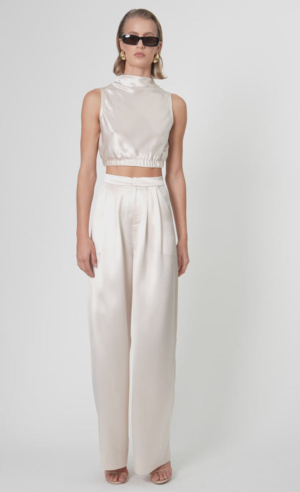 Reese Crop - Champagne Crop Top Nonchalant Label