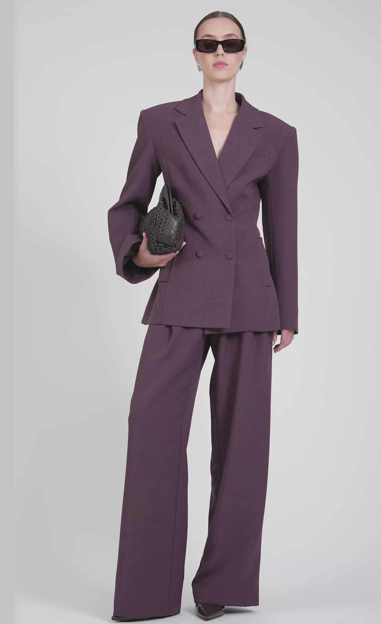 Aveline Blazer - Plum Blazer Nonchalant Label