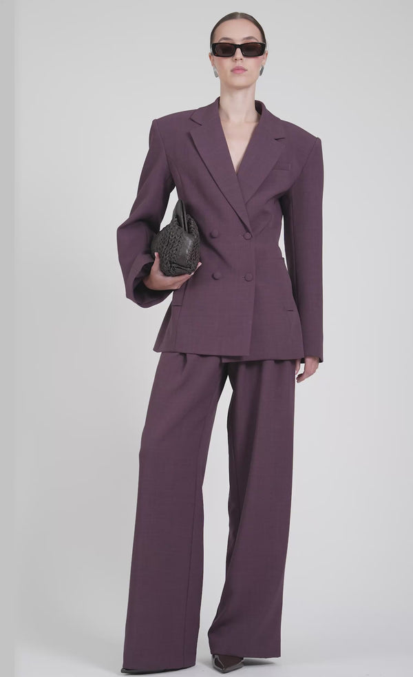Aveline Blazer - Plum Blazer Nonchalant Label