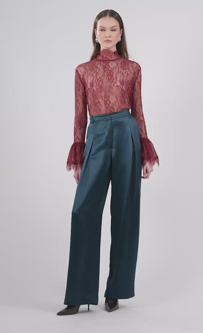 Letty Lace Top - Ruby Top Nonchalant Label