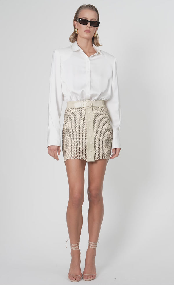 Kaiden Skirt - Crema Nonchalant Label