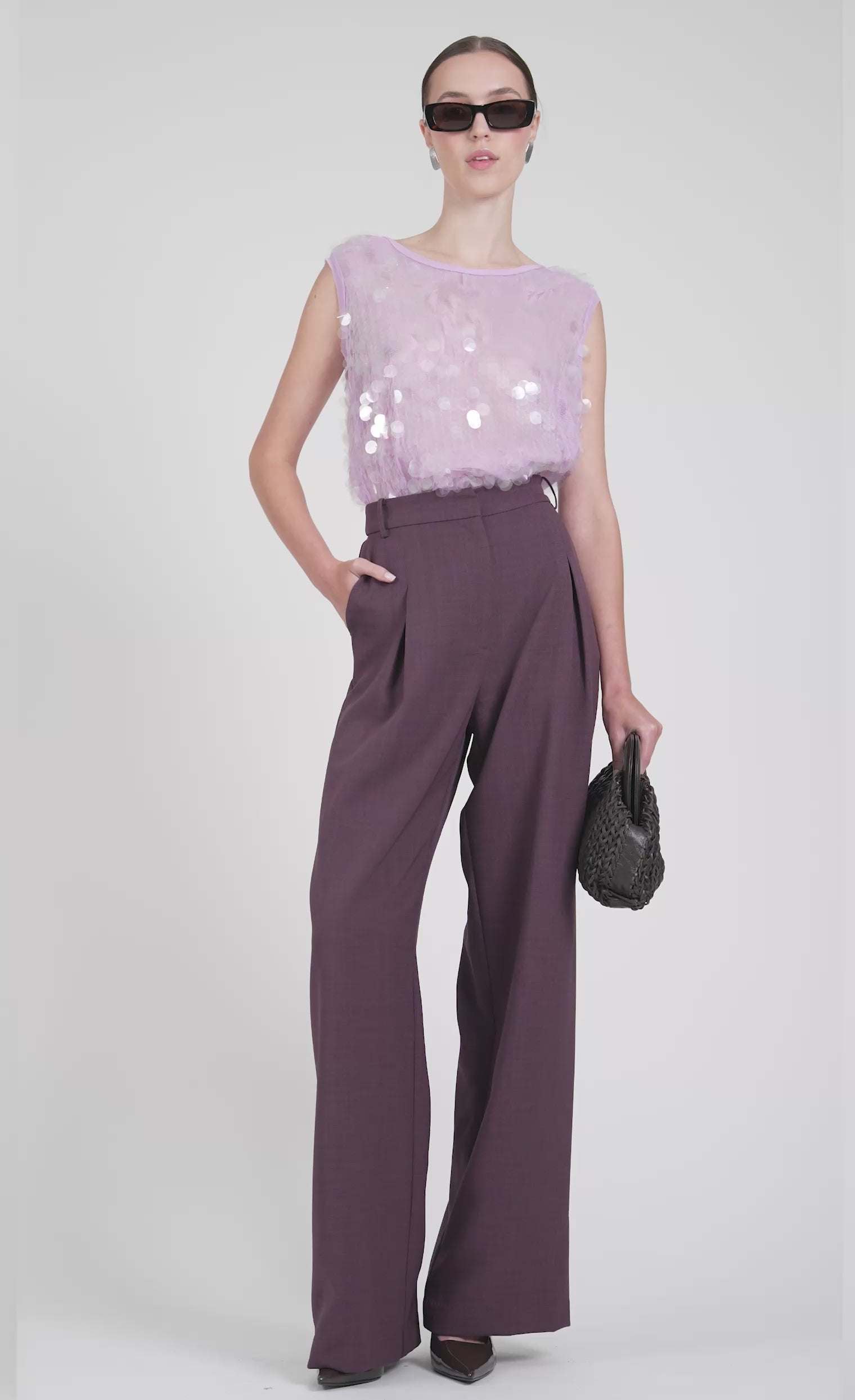 Monroe Pant - Plum PANT Nonchalant Label