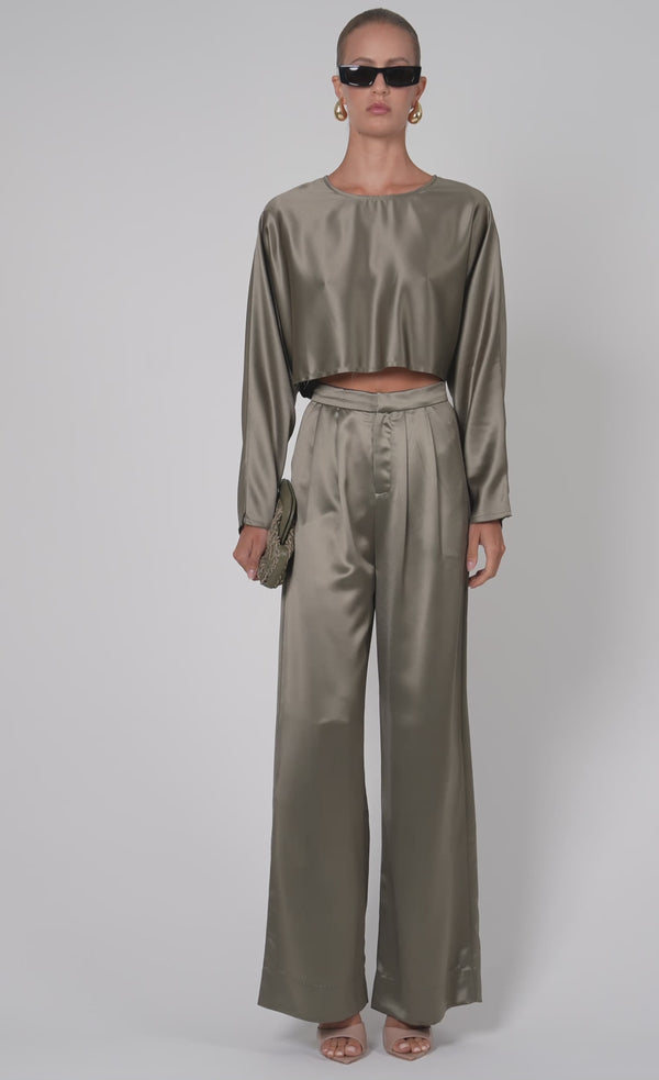 Paris Pant - Moss PANT Nonchalant Label