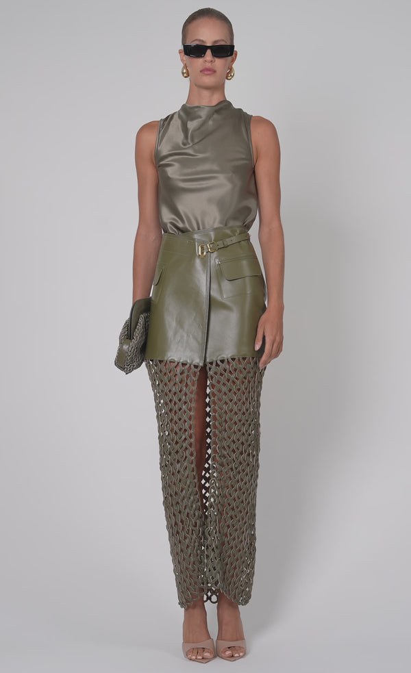 Kallan Skirt - Army Skirt Nonchalant Label