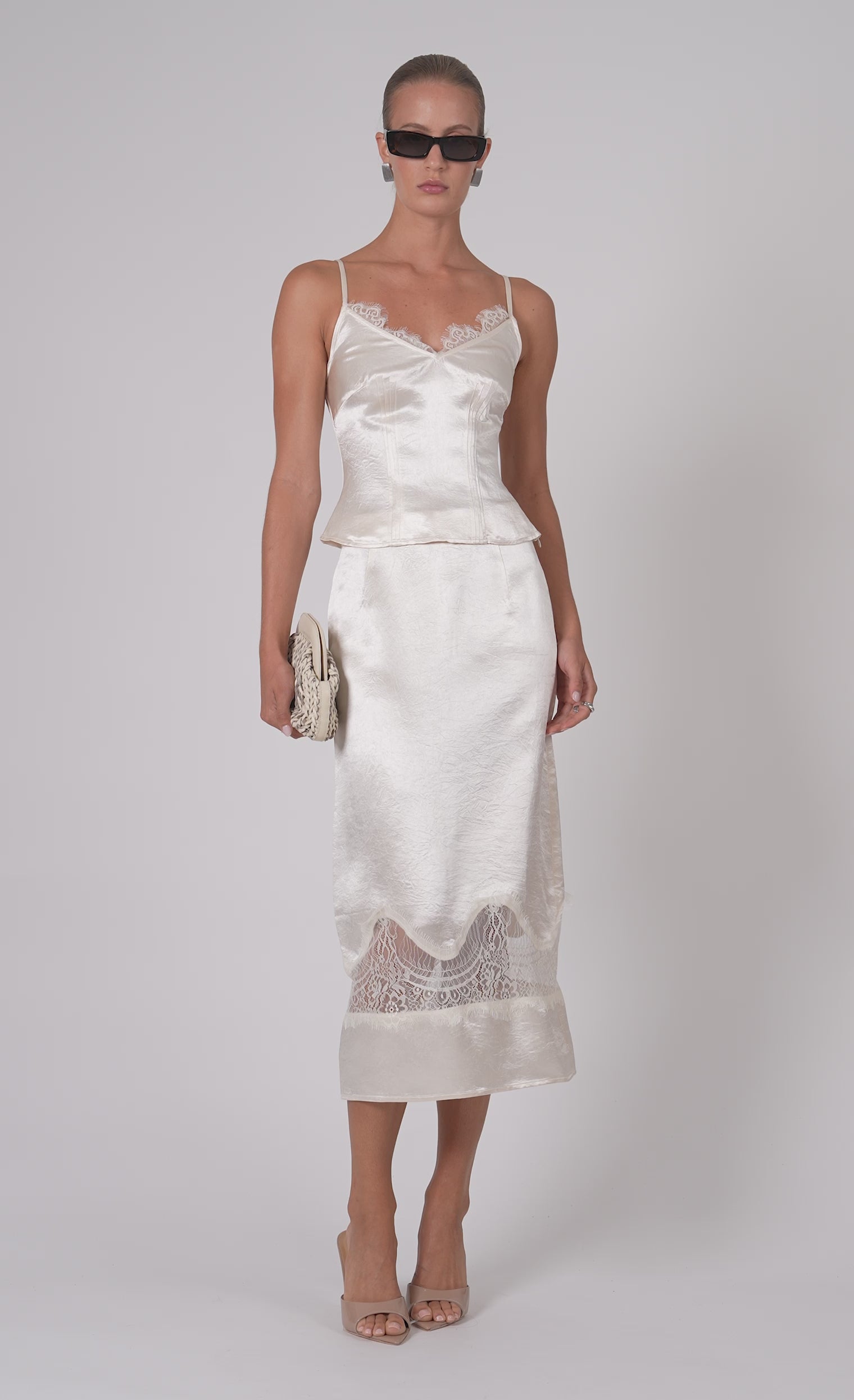 Marielle Camisole Tank Top - Lace Nonchalant Label