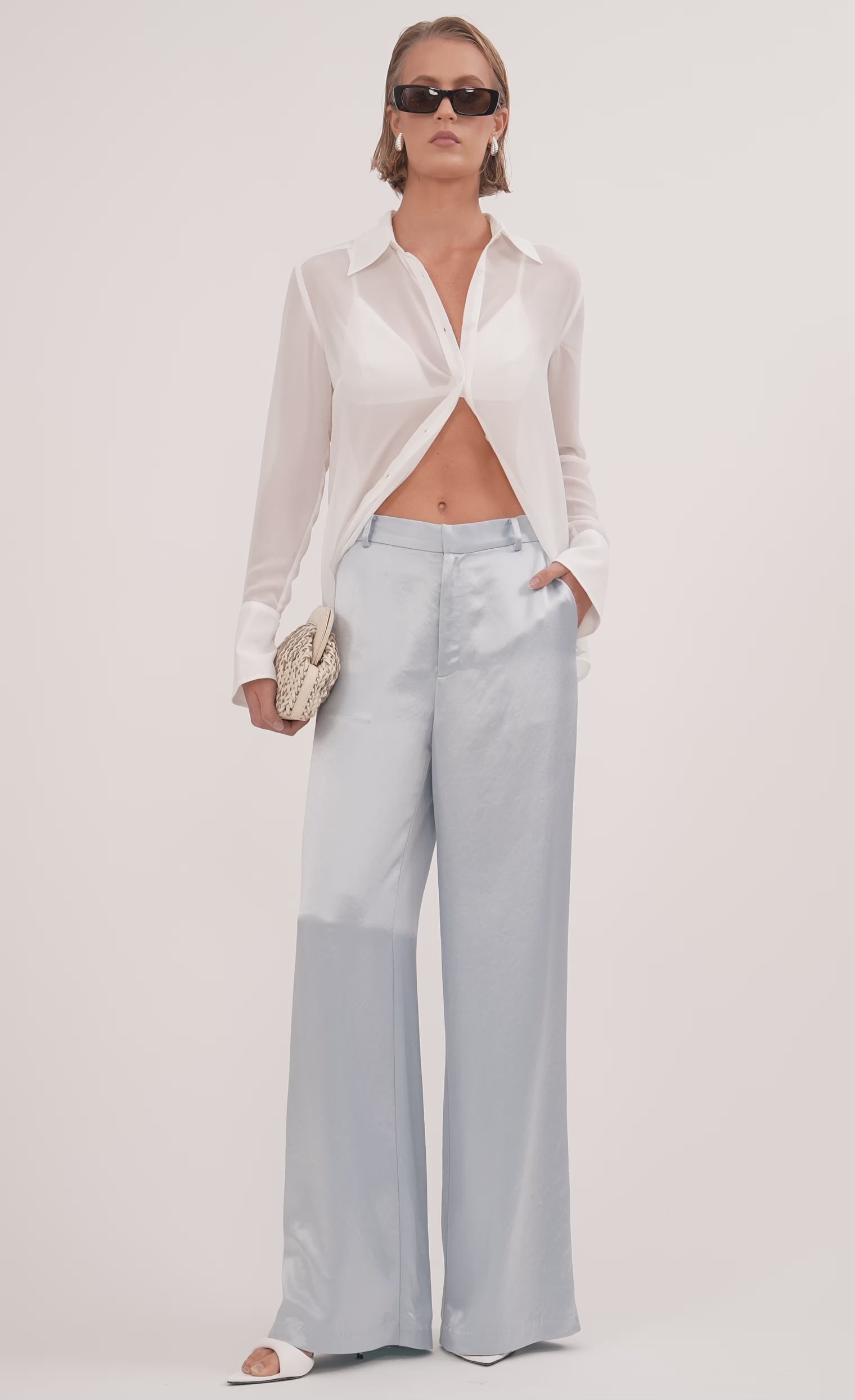 Esme Pant - Sky Blue PANT Nonchalant Label