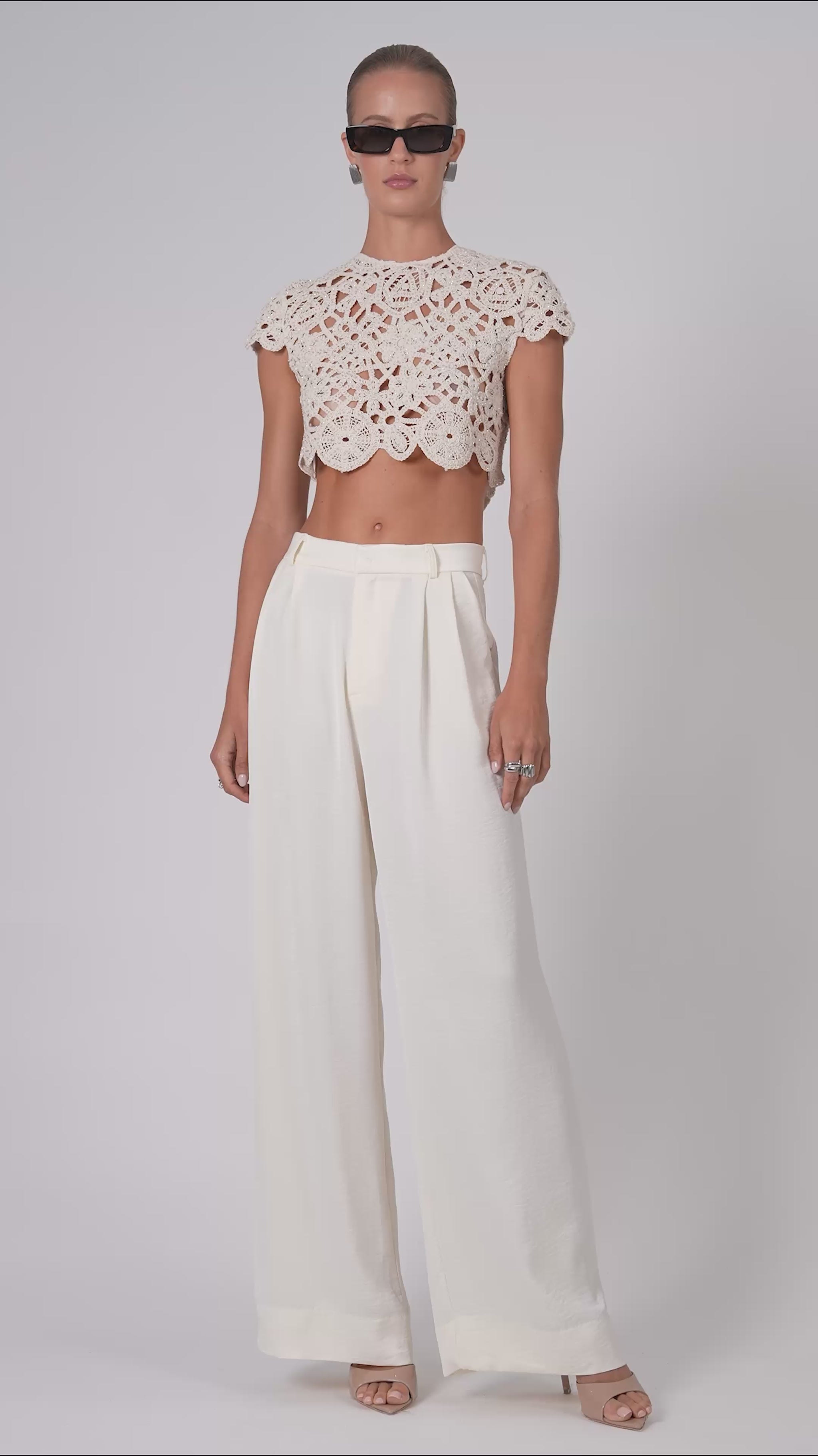 Constance Crop Crop Top Nonchalant Label