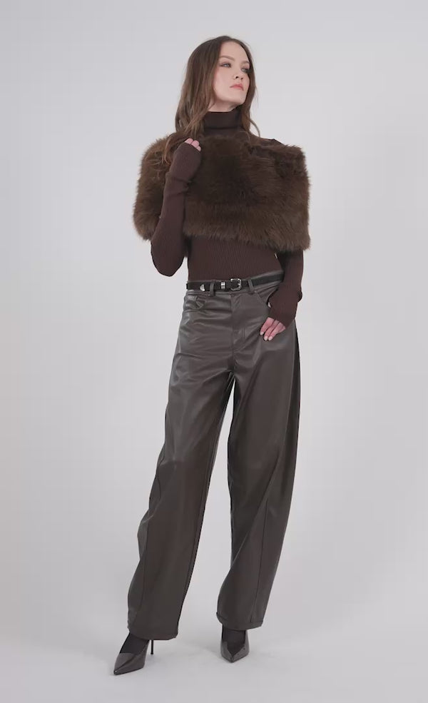 Mallory Faux Fur Shawl Shawl Nonchalant Label