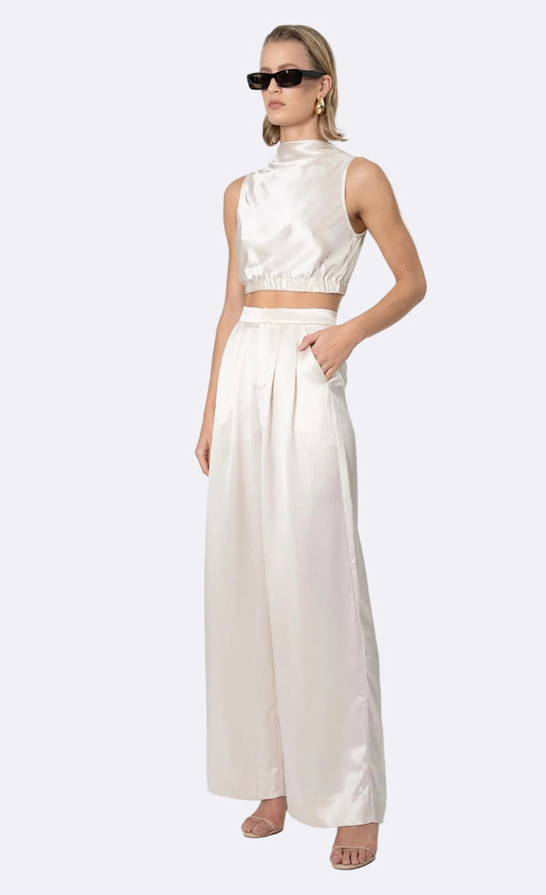 Reese Crop - Champagne Crop Top Nonchalant Label