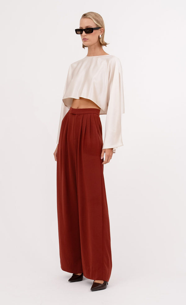 Elena Crop - Champagne Top Nonchalant Label