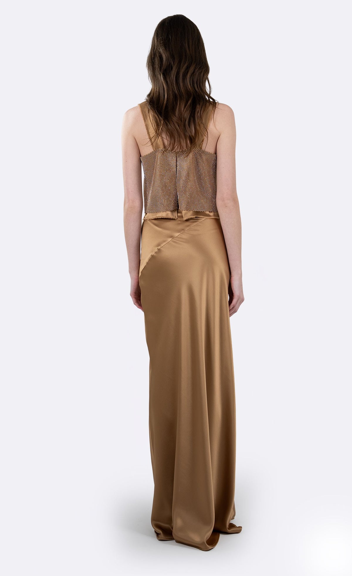 Catrina Jewel Tank - Gold Crop Top Nonchalant Label