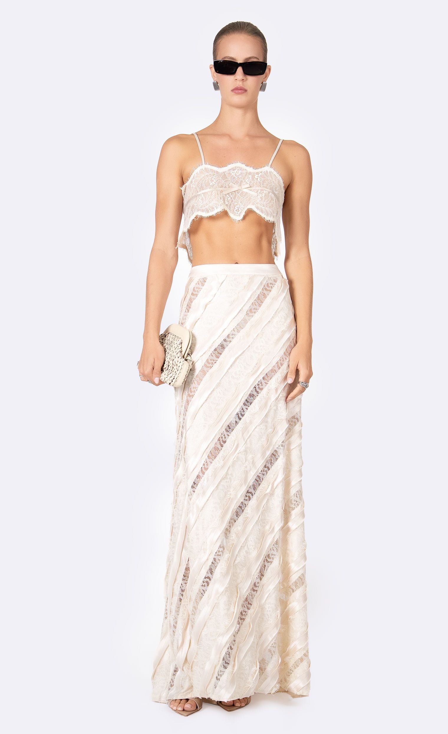 Elodie Maxi Skirt Skirt - Lace Nonchalant Label