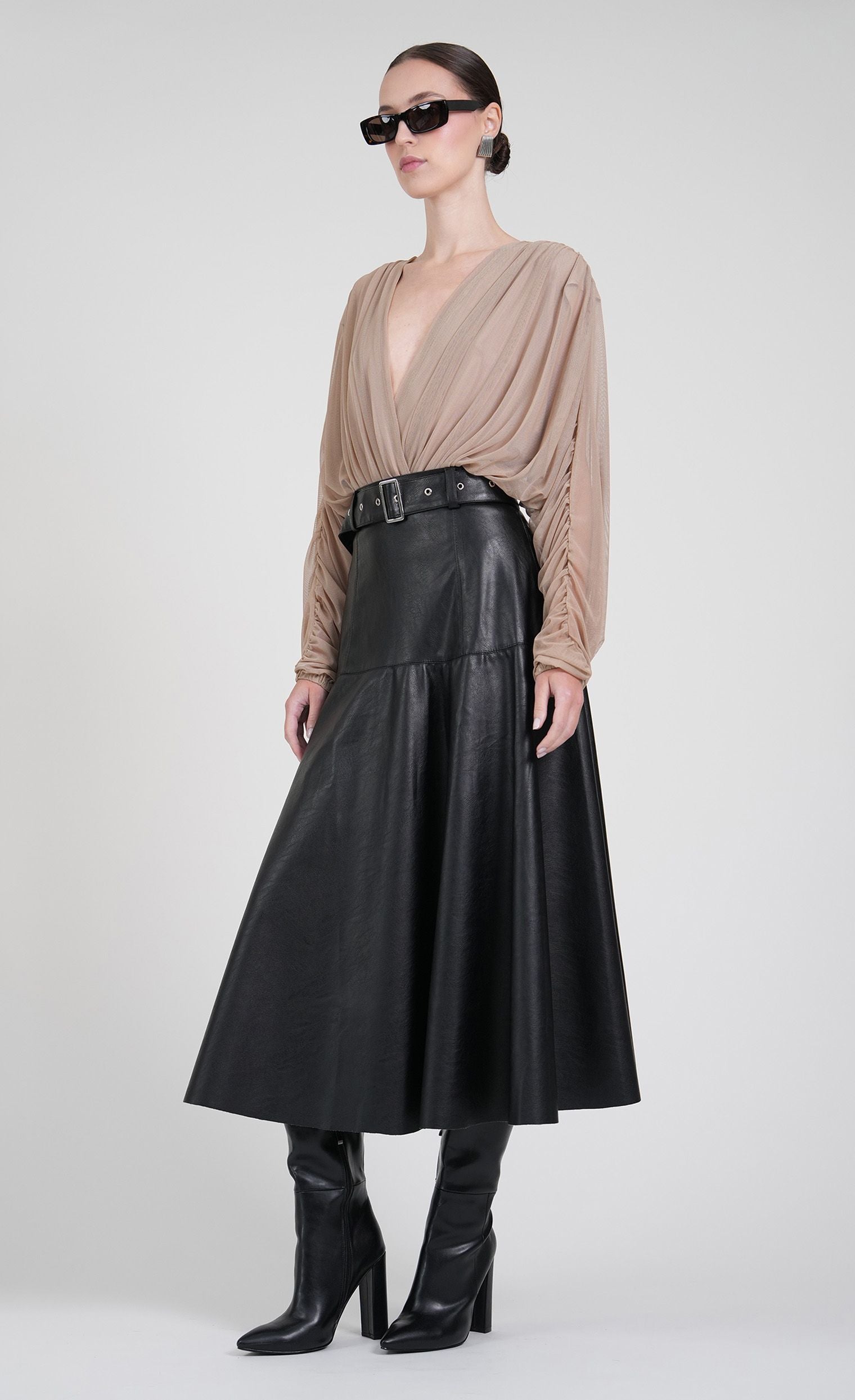 Pia Bodysuit - Taupe Bodysuit Nonchalant Label