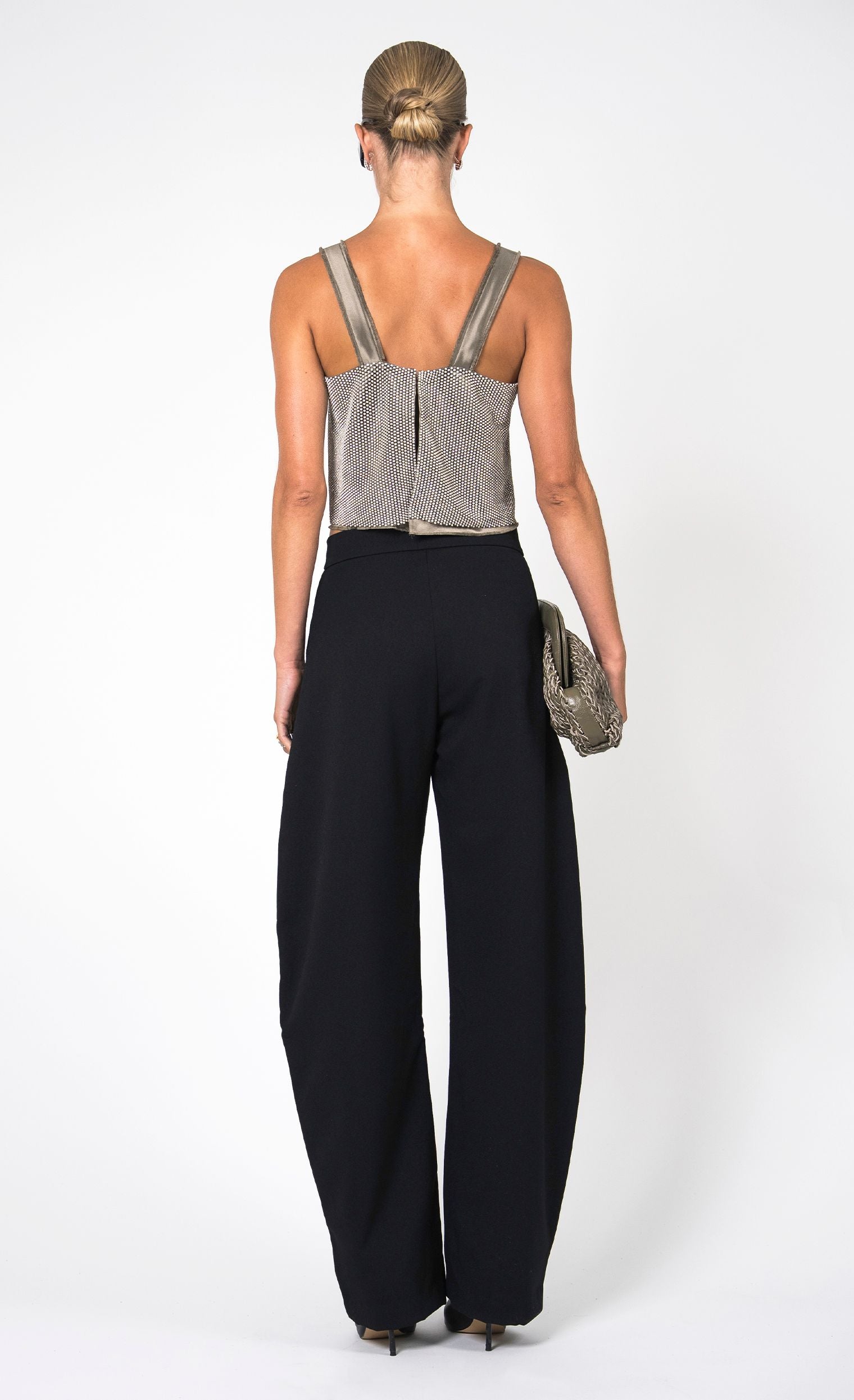 Catrina Jewel Tank - Moss Crop Top Nonchalant Label