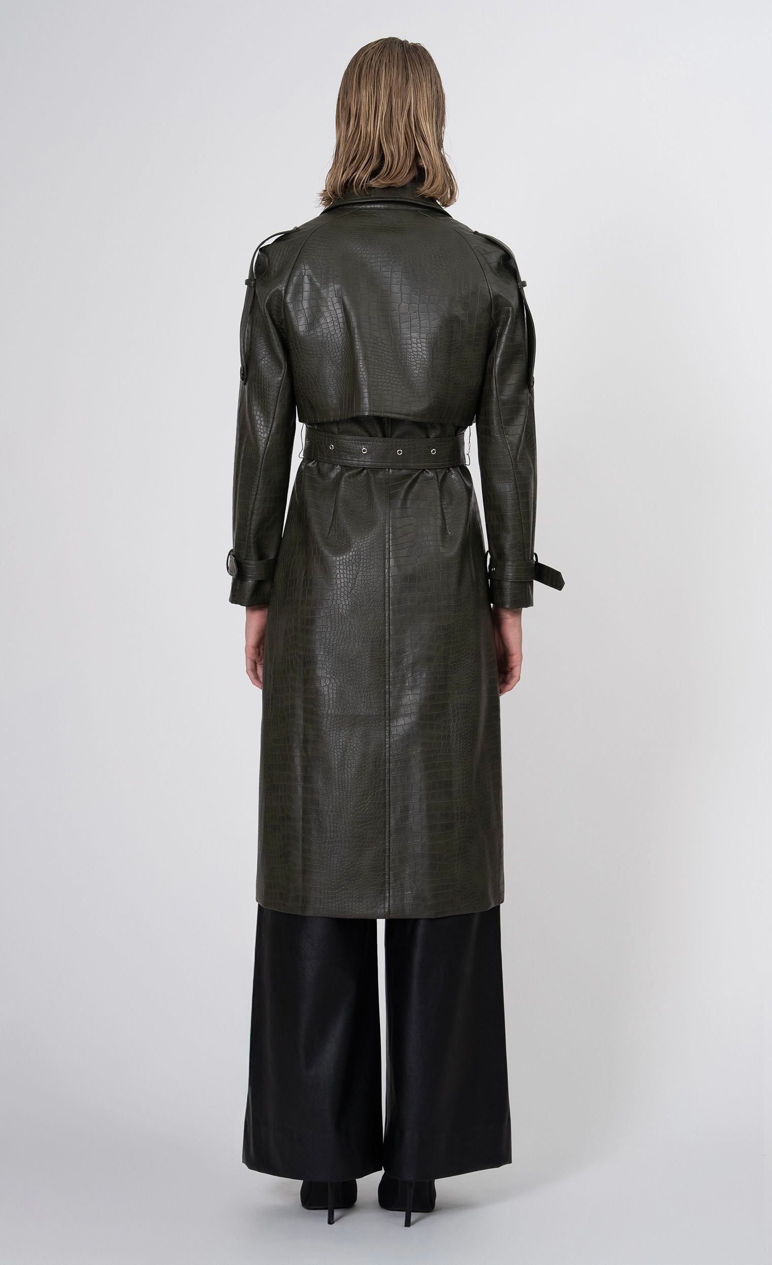 Adrian Trench Trench Coat Nonchalant Label