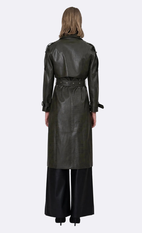 Adrian Trench Trench Coat Nonchalant Label